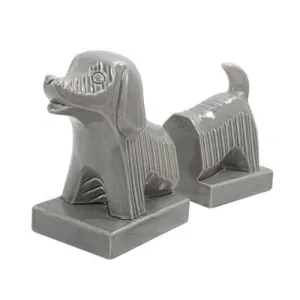 CTG Ceramic Bookends 2pc Set - Dog