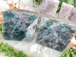 Fluorite Bookends